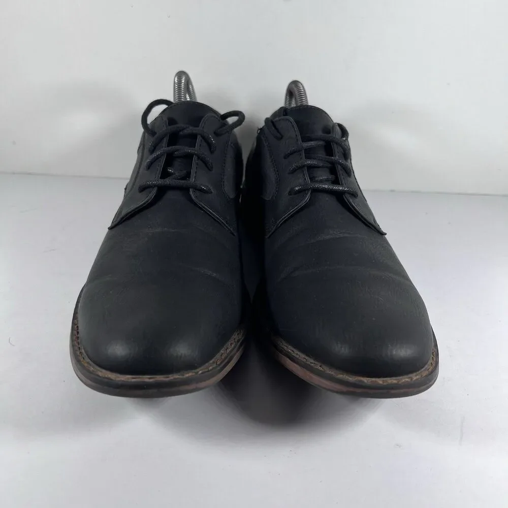 Perry Ellis Portfolio Thom Wide Black Lace Up Dress Shoes Men's Size 8.5 2W
